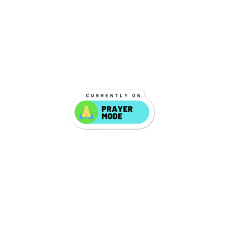 Prayer Mode Bubble-free stickers