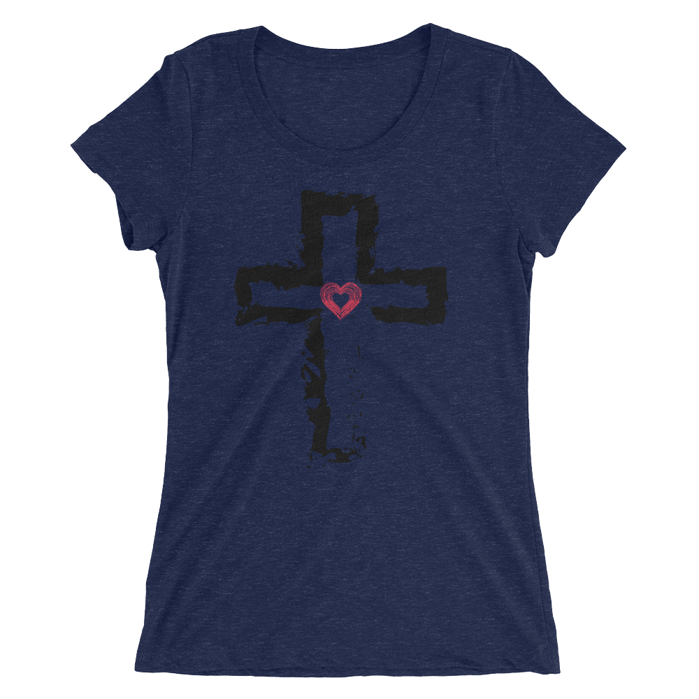 Heart of the Cross Ladies' short sleeve t-shirt - Image 2