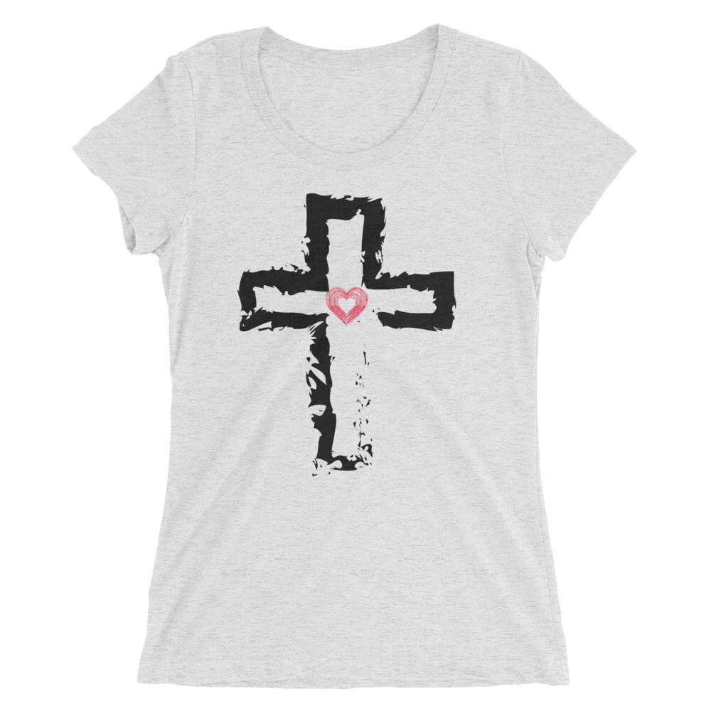 Heart of the Cross Ladies' short sleeve t-shirt - Image 7