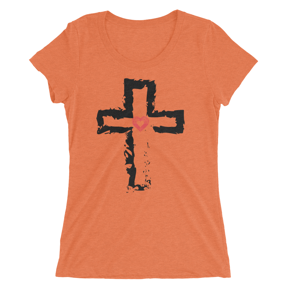 Heart of the Cross Ladies' short sleeve t-shirt - Image 8