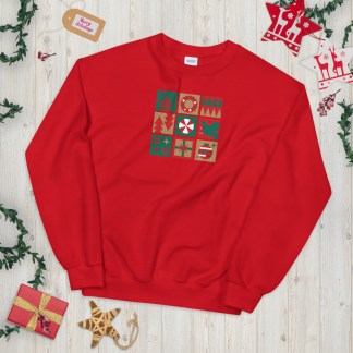 Holiday Squares Unisex Sweatshirt